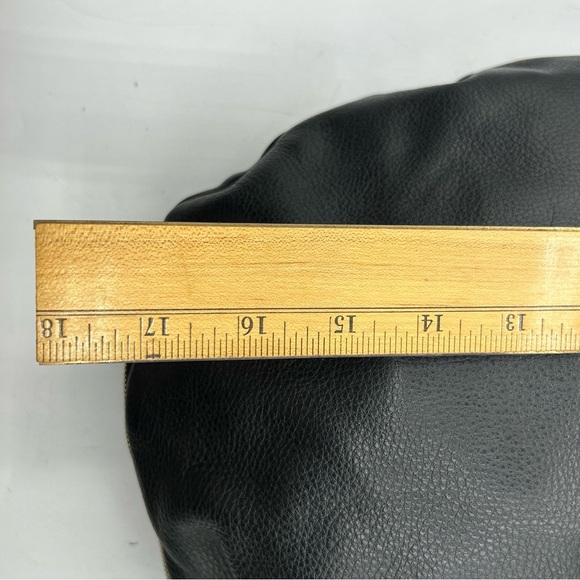 Hobo International Black Pebble Purse Satchel Gold Top Handle Shoulder Bag - Picture 11 of 13